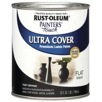 Rust-Oleum® Painter's Touch® Ultra Cover Flat Black Paint - 1 Qt.