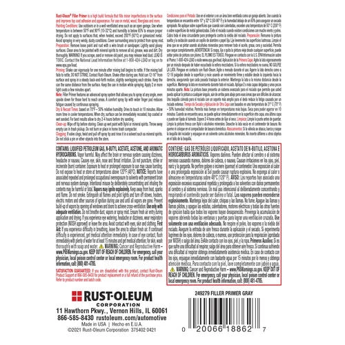 Rust-Oleum® Stops Rust® Gray Filler Primer Spray - 11 Oz. 2 Rust-Oleum® Stops Rust® Gray Filler Primer Spray - 11 Oz. - Image 2