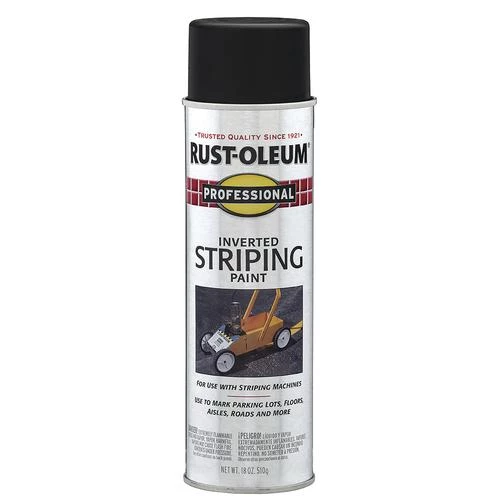 Rust-Oleum® Professional Flat Black Inverted Striping Spray Paint - 18 Oz. 1 Rust-Oleum® Professional Flat Black Inverted Striping Spray Paint - 18 Oz.