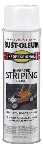 Rust-Oleum® Professional Flat White Inverted Striping Spray Paint 18 Oz. - 6 Pack 2 Rust-Oleum® Professional Flat White Inverted Striping Spray Paint 18 Oz. - 6 Pack - Image 2