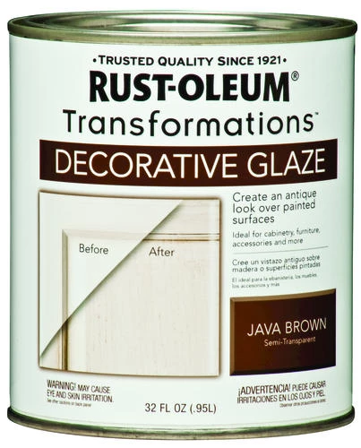 Rust-Oleum® Transformations™ Semi-Transparent Java Brown Decorative Glaze - 1 Qt. 1 Rust-Oleum® Transformations™ Semi-Transparent Java Brown Decorative Glaze - 1 Qt.