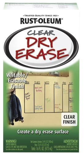 Rust-Oleum® Specialty Clear Dry Erase Paint Kit - 16 Oz. 1 Rust-Oleum® Specialty Clear Dry Erase Paint Kit - 16 Oz.