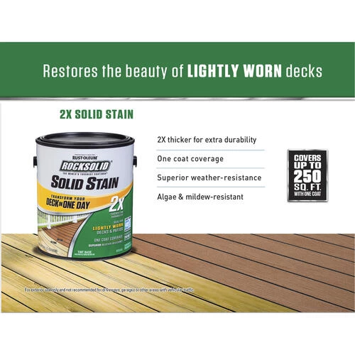 Rust-Oleum® RockSolid® 2X White Deck Coat - 1 Gal. 4 Rust-Oleum® RockSolid® 2X White Deck Coat - 1 Gal. - Image 4