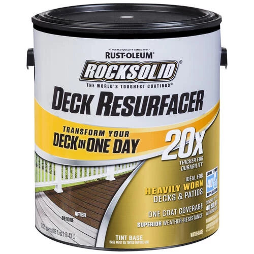 Rust-Oleum® RockSolid® 20X White Deck Resurfacer - 1 Gal. 3 Rust-Oleum® RockSolid® 20X White Deck Resurfacer - 1 Gal. - Image 3