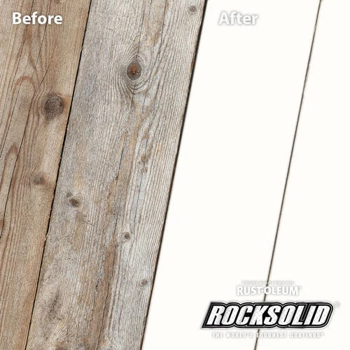 Rust-Oleum® RockSolid® 2X White Deck Coat - 1 Gal. 2 Rust-Oleum® RockSolid® 2X White Deck Coat - 1 Gal. - Image 2