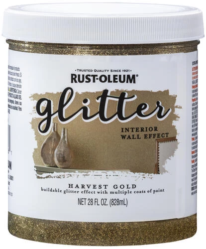 Rust-Oleum® Harvest Gold Glitter Interior Wall Paint - 28 Oz. 1 Rust-Oleum® Harvest Gold Glitter Interior Wall Paint - 28 Oz.