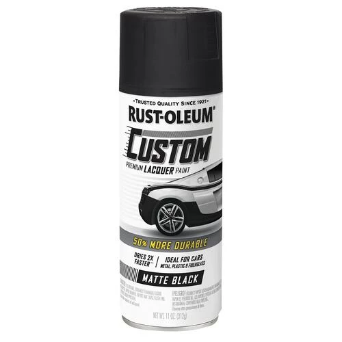 Rust-Oleum® Automotive Custom Matte Black Lacuer Spray Paint - 11 Oz. 1 Rust-Oleum® Automotive Custom Matte Black Lacuer Spray Paint - 11 Oz.