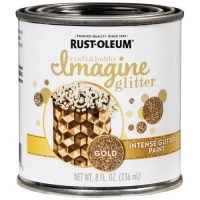 Rust-Oleum® Imagine Craft & Hobby Gold Intense Glitter Paint - 8 Oz.