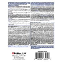 Rust-Oleum Specialty Marble Effect Black Spray Paint - 10 Oz -Rust-Oleum Sales 358008backofcan