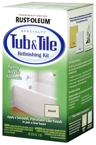 Rust-Oleum® Specialty Almond Tub & Tile Refinishing Kit - 1 Qt. 1 Rust-Oleum® Specialty Almond Tub & Tile Refinishing Kit - 1 Qt.