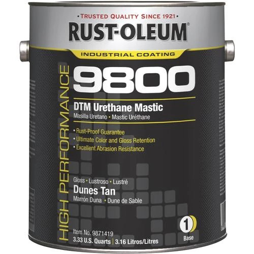 Rust-Oleum® High Performance 9800 System Dunes Tan DTM Urethane Mastic - 1 Gal. 1 Rust-Oleum® High Performance 9800 System Dunes Tan DTM Urethane Mastic - 1 Gal.