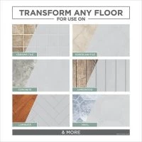 Rust-Oleum® HOME Interior Matte White Floor Coating Kit - 64 Oz. -Rust-Oleum Sales BeforeandAfter