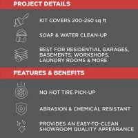 Rust-Oleum® EPOXYSHIELD® Gloss Tan 1-Car Garage Floor Coating Kit - 120 Oz. -Rust-Oleum Sales Epoxyshield1CarProjectDetails