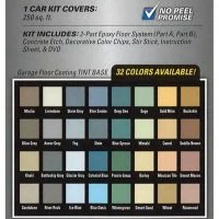 Rust-Oleum® EPOXYSHIELD® Gloss Limestone 1-Car Garage Floor Coating Kit - 120 Oz. -Rust-Oleum Sales GarageFloorColorChart new