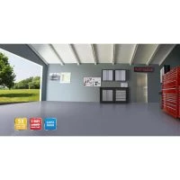 Rust-Oleum® EPOXYSHIELD® Gloss Gray 2.5-Car Garage Floor Coating Kit - 240 Oz. -Rust-Oleum Sales GrayNoChipBeauty